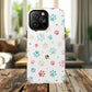 Pet Lover Magnetic iPhone Case - Cute Paw Print Design, Tough Magnetic Cases for Dog and Cat Owners, Gift for Animal Lovers