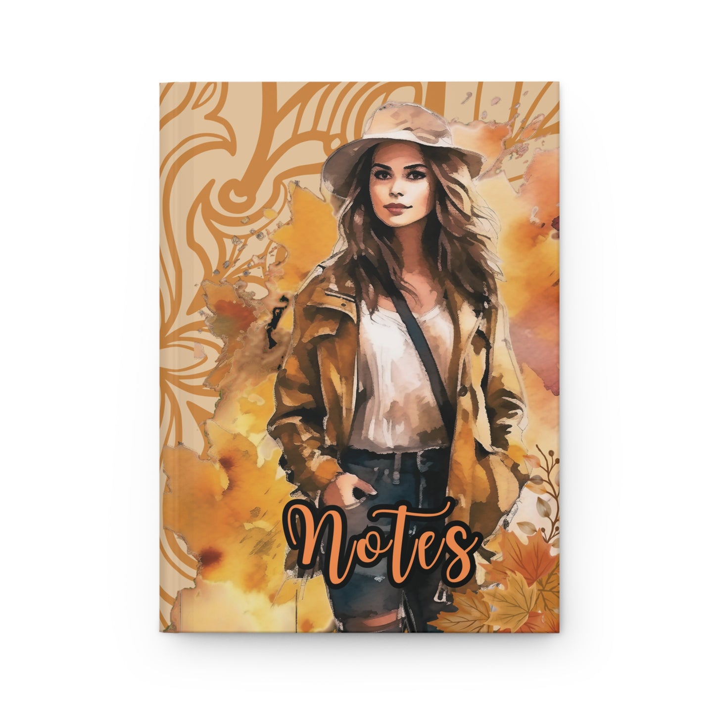 Stylish Hardcover Journal for Notes & Inspiration, Floral Journal, Gift for Writers, Travel Diary, Fall Aesthetic, Live with Purpose.