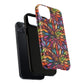 Prism Bloom Tough iPhone Magnetic Case, Stained Glass  MagSafe Cases, iPhone Accessory, Floral Design, Unique Gift, iPhone Protection