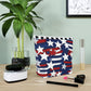 Patriotic Waves Cotton Cosmetic Bag