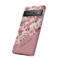 Personalized Cherry Blossom Tough Phone Case — Pink Floral Protective Case for Samsung & Google