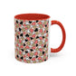 Colorful Heart Pattern Coffee Mug - Perfect Gift for Love & Friendship