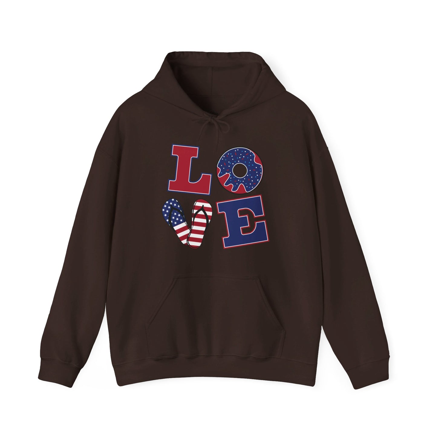 Patriotic LOVE Unisex Heavy Blend™ Hooded Sweatshirt