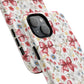 Personalized Rosette Coquette Floral Phone Case - Tough MagSafe® Magnetic Cases, Protective Cover, Stylish Tech Accessory, Gifts for Her