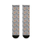 Whispering Fathers Grey Sublimation Crew Socks