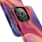 Cosmic Lava Flow Colorful Abstract iPhone Case , Tough Magnetic Protection, Stylish Accessories, Gift for Tech iPhone Lovers, Vibrant Mobile Covers
