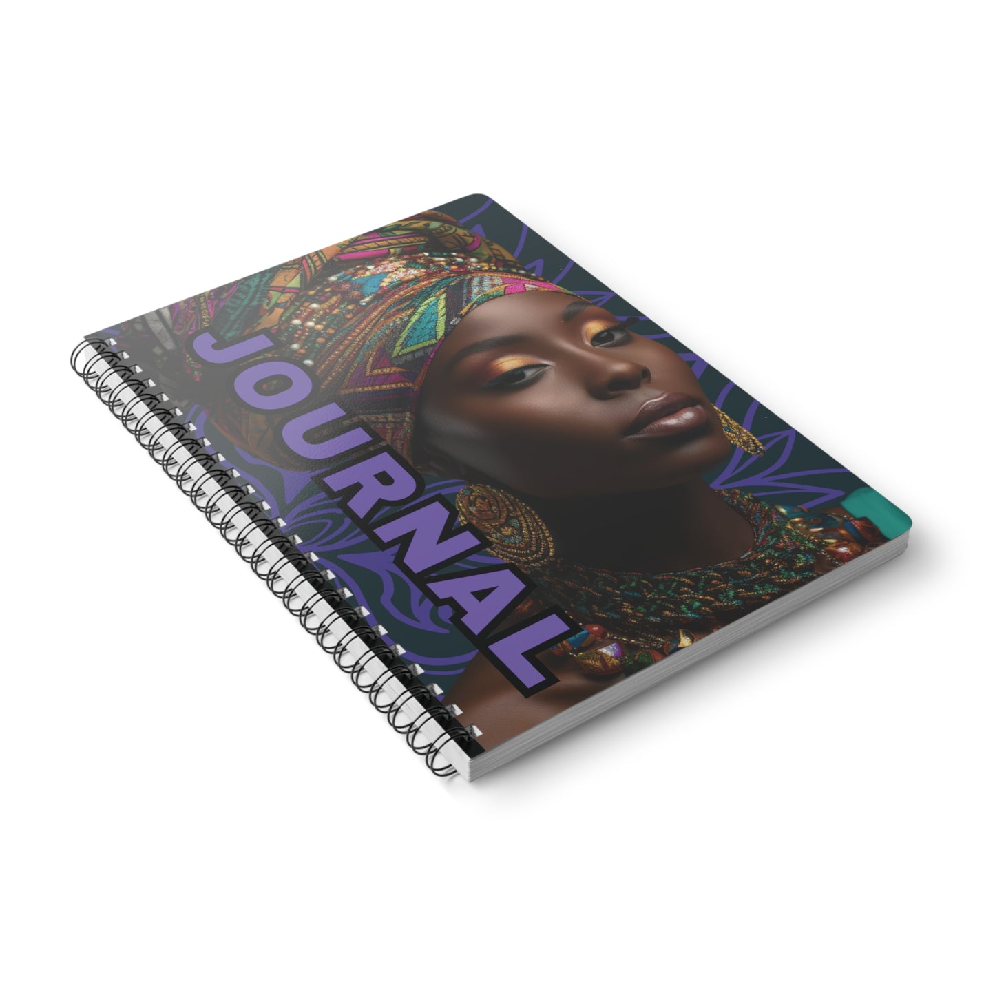 Culturally-Inspired A5 Journal - Vibrant Art, Ideal for Writing, Note-taking, Gifts, and Journaling