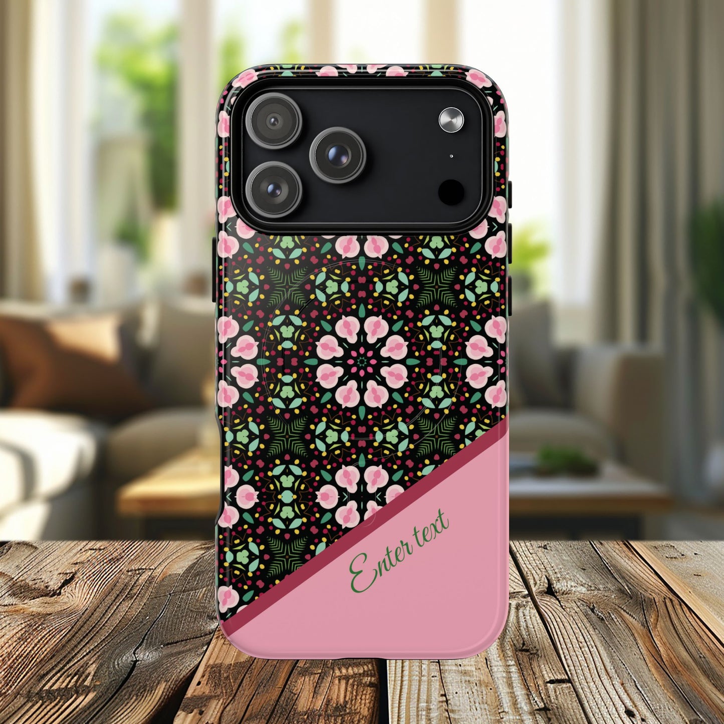 Personalized Twilight Petal Tapestry Floral Tough Magnetic MagSafe® iPhone Case, Durable iPhone Protector, Unique Gift for Her, Stylish Tech Accessories.