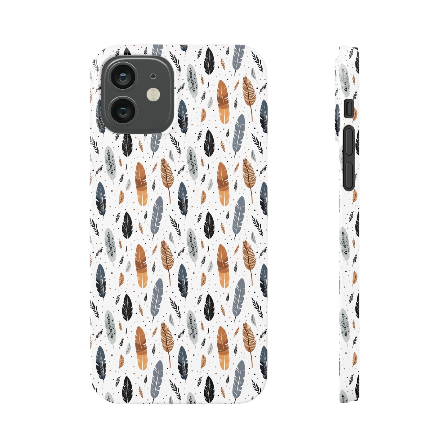 Whispering Feathers Slim Phone Cases for iPhone,  with Packaging a Gift for Her and Gift for Him.