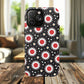 Crimson Spark Radiance Bold Floral Magnetic iPhone Cases, Stylish Tough Cases, Unique iPhone Accessories, Perfect Gift for Her, Trendy Tech Gear.