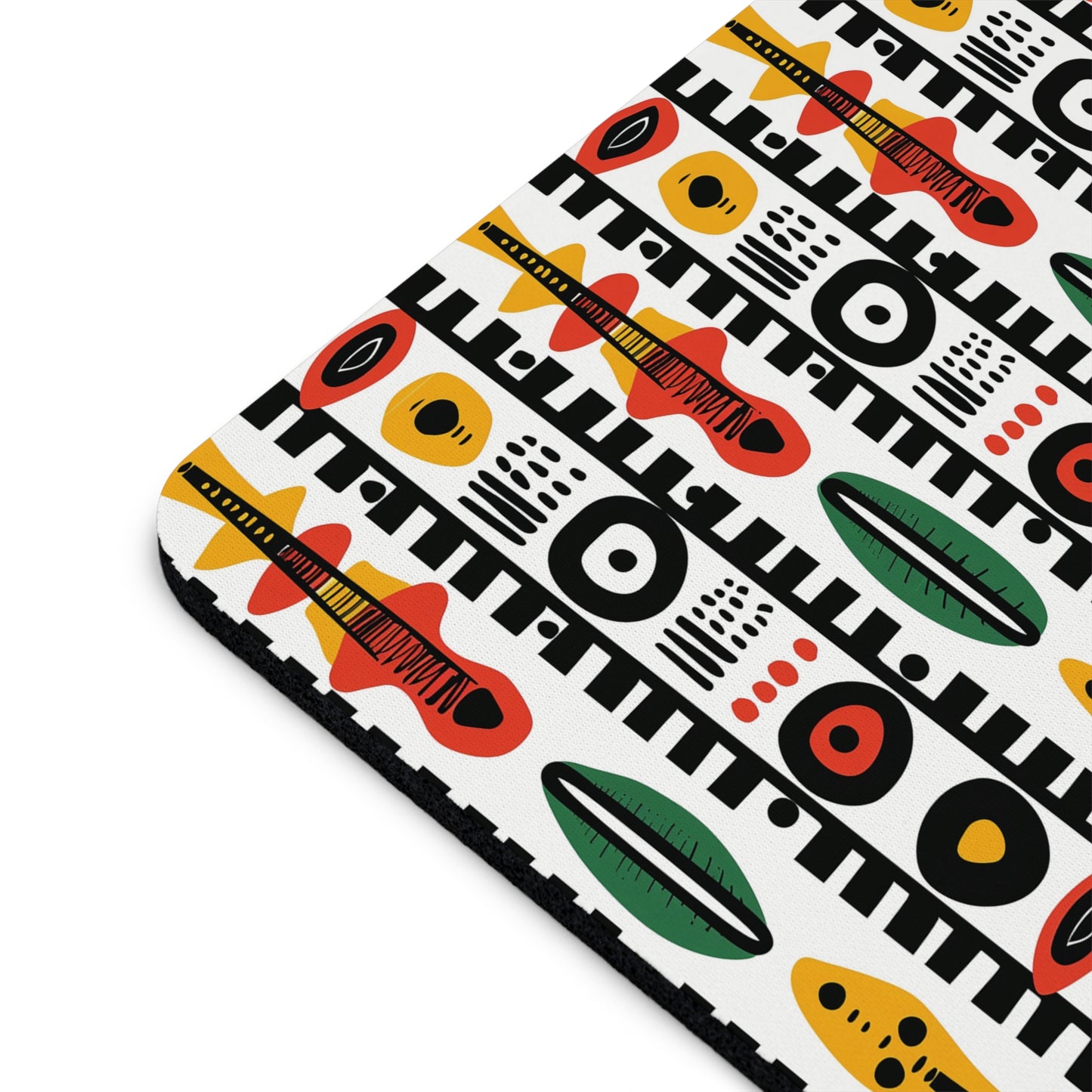 Afrobeat Harmony Vibrant Geometric Mouse Pad – Artistic Desk Accessory for Creatives & Dreamers.