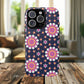 Midnight Mandala Bloom Tough iPhone Magnetic Case, Vibrant Design for Protection, Gift for Her, Trendy Accessory, Floral MagSafe iPhone Cover, Birthday, & Everyday Use