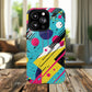 Retro Pop Vibes Magnetic iPhone Case with Abstract Design, Tough iPhone Cover, iPhone Accessory, Gift for Tech Lovers, Trendy iPhone Protector