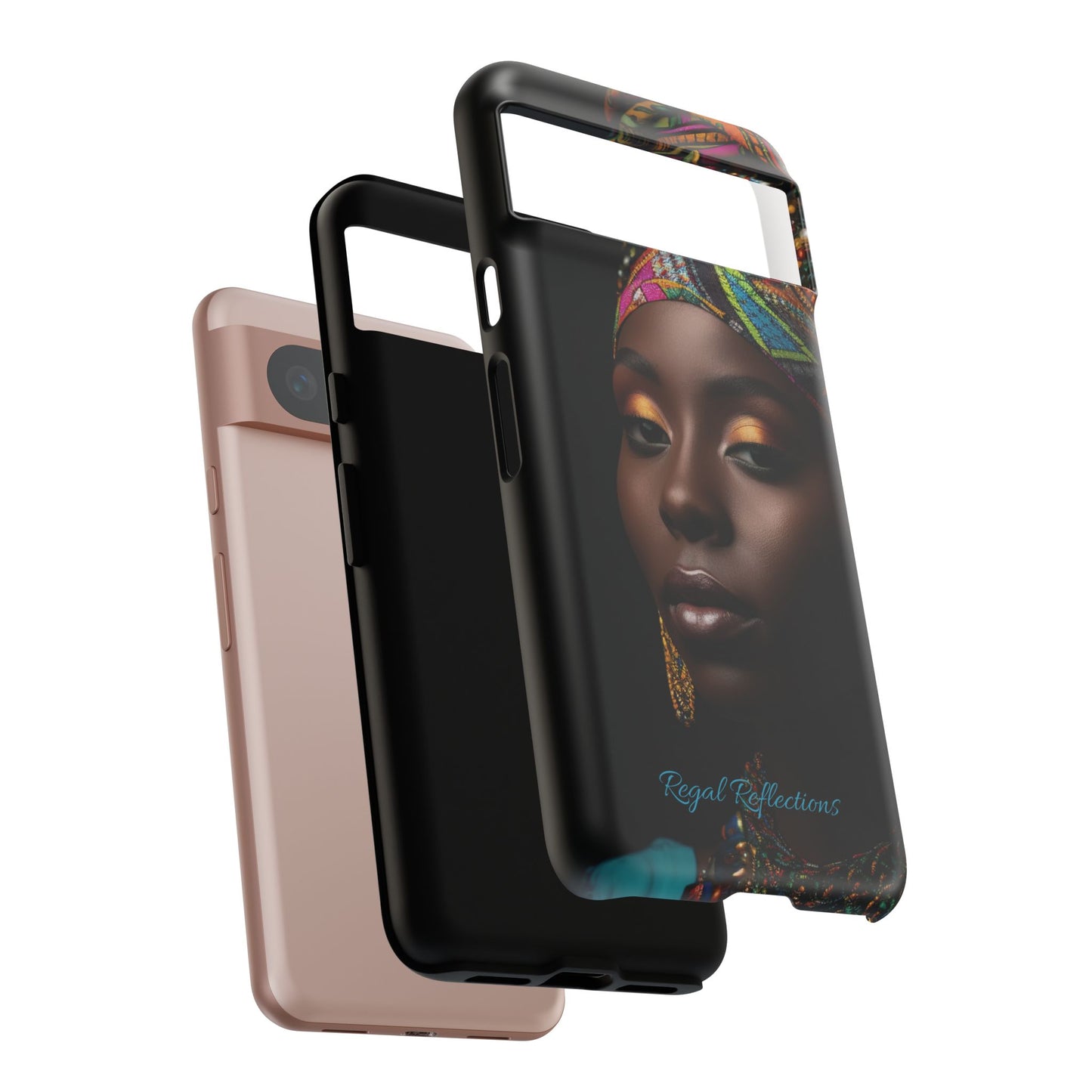Regal Reflections: African Majesty iPhone, Samsung and Google Tough Phone Cases.