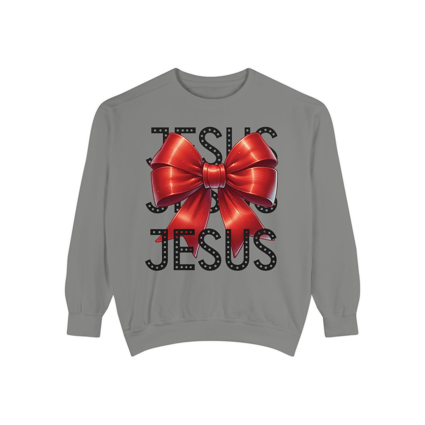 JESUS Charm Unisex Garment-Dyed Sweatshirt