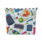 Academic Adventures Cotton Cosmetic Bag