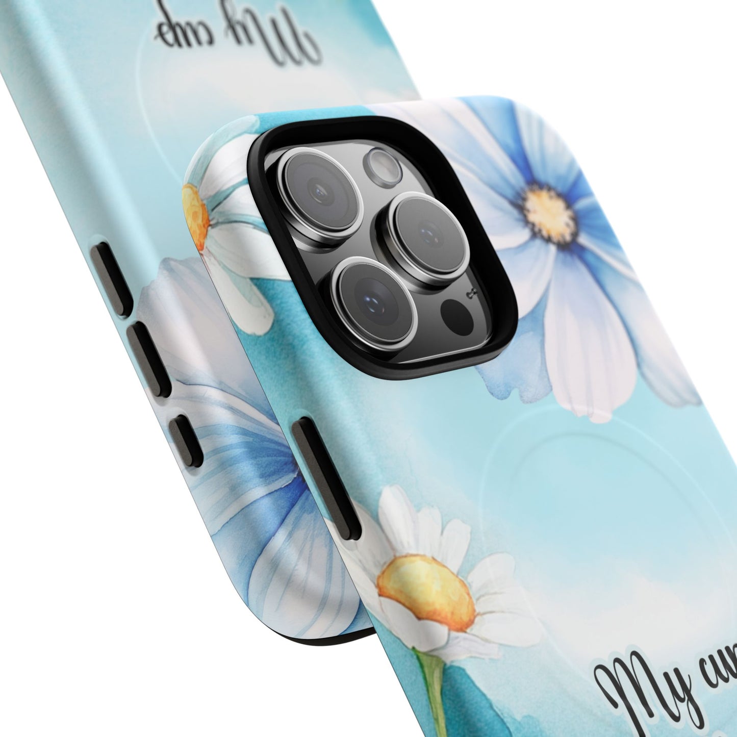 My Cup Overflows Psalm 23:5 | Inspirational Gift, Tough iPhone Magnetic Case | Scripture, Bible Verse, MagSafe® iPhone® Tough Case, iPhone 14, iPhone 15, iPhone 16, Pro, Pro Max, Plus,