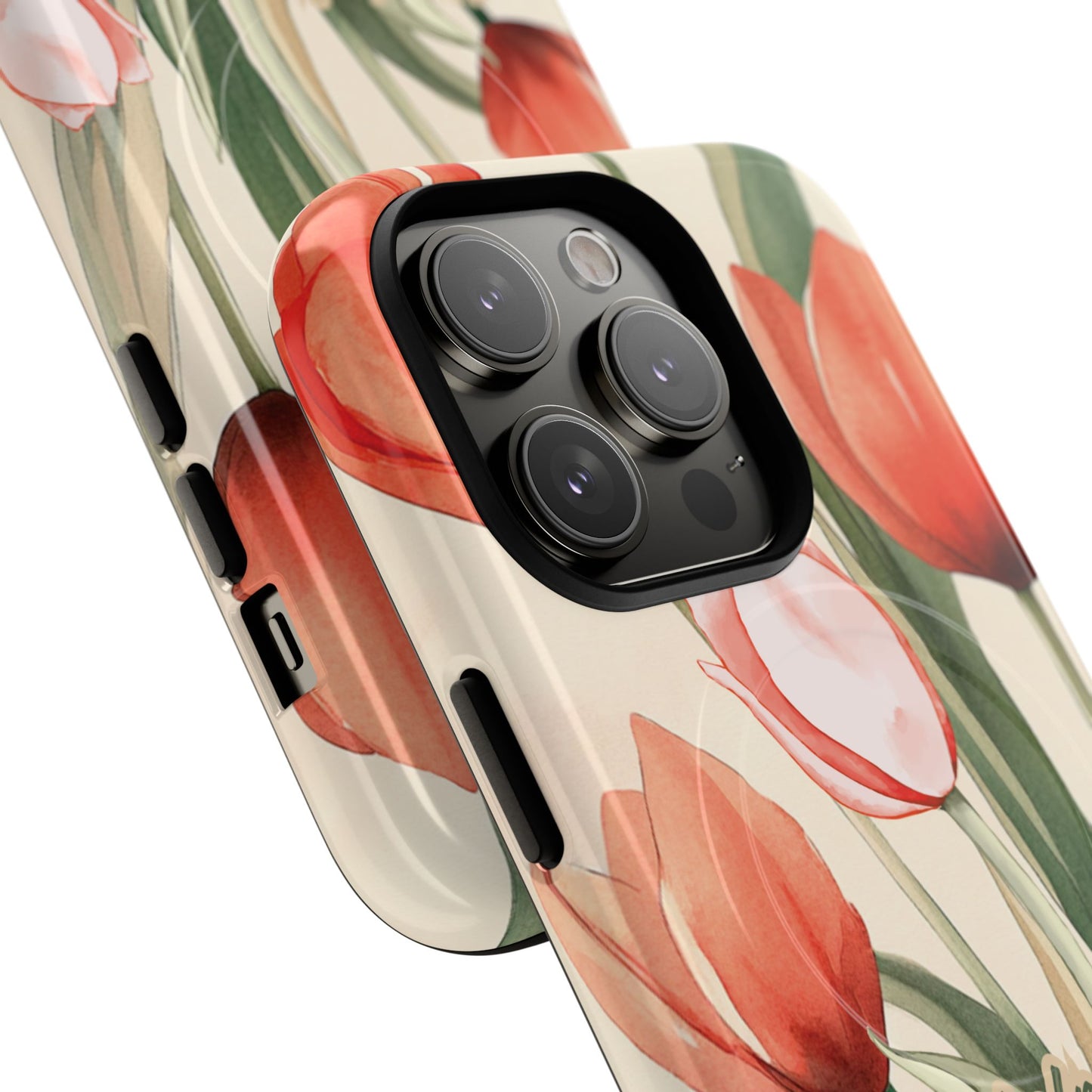 My Help comes from the Lord Psalm 121:2, Inspirational Gift, Tough iPhone Magnetic Case Scripture, Floral Bible Verse, MagSafe® iPhone® Tough Case, iPhone 14, iPhone 15, iPhone 16, Pro, Pro Max, Plus.