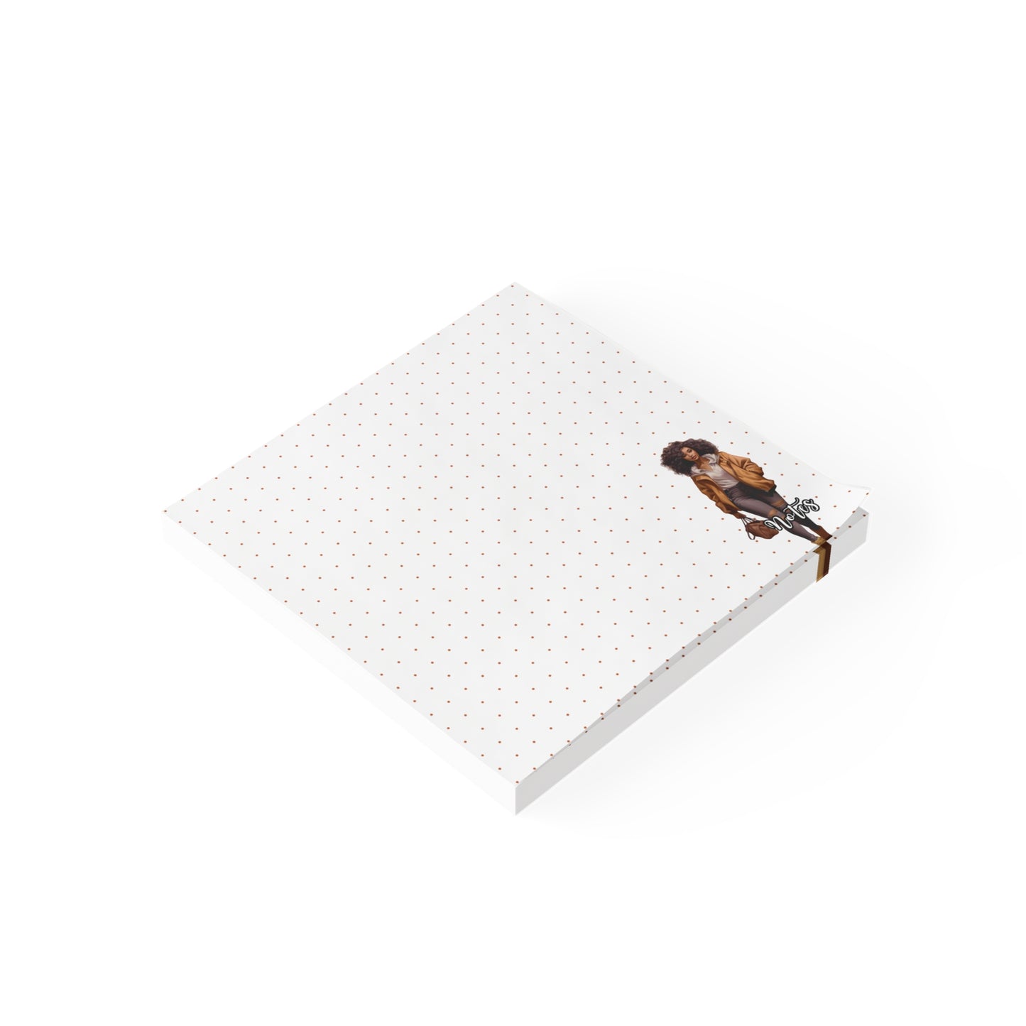 Chic Note Pads with Fashion Illustration, Stylish Sticky Notes for Organizing, Personalized Gifts for Her, Office Supplies, Creative