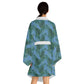 Blue Tropical Bliss Serenity Kimono Robe (AOP)