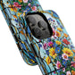 Floral Stained Glass Tough Magnetic Case, Durable Phone Cover, Gift for Nature Lovers, Unique Floral Design, Phone Accessories for All Occasions.