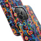 Psychedelic Visions Vibrant Art iPhone and Samsung Phone Case - Stylish Tough Case for Artists & Creatives.