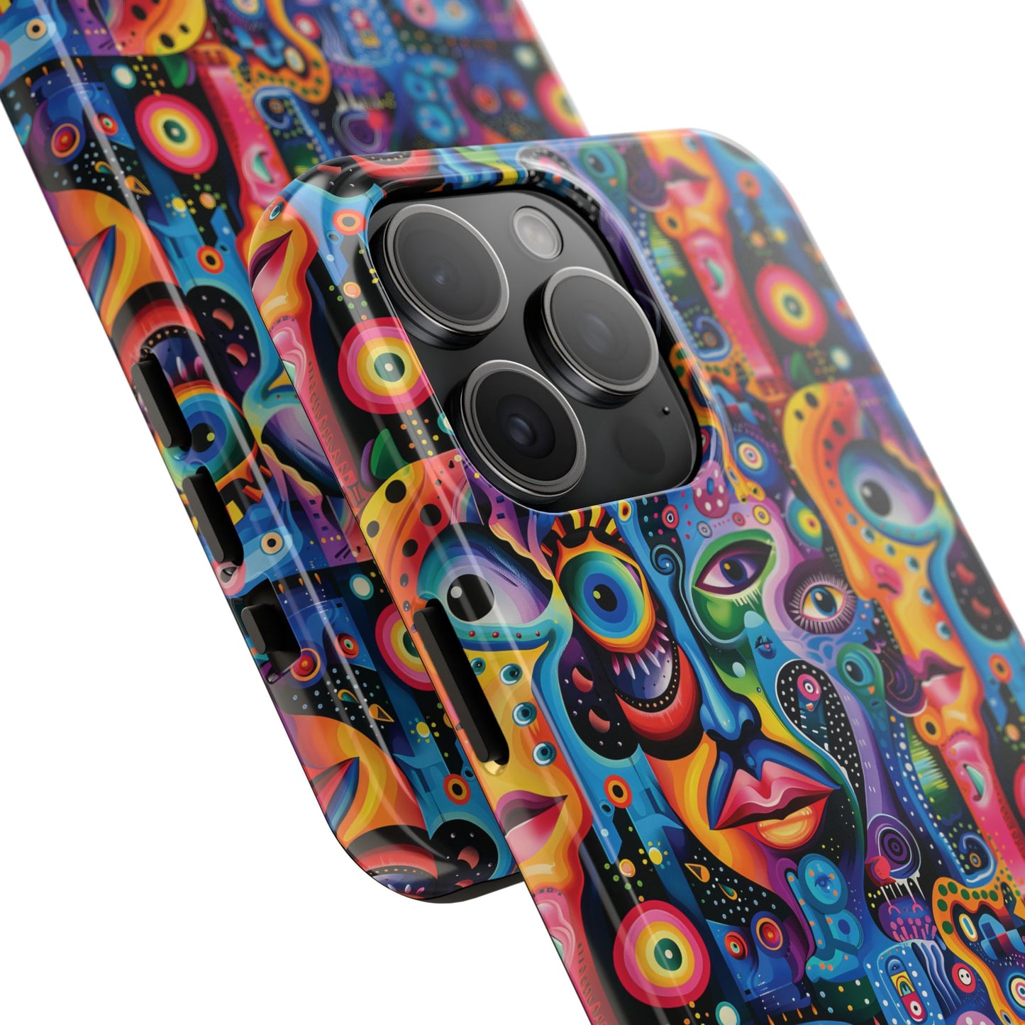 Psychedelic Visions Vibrant Art iPhone and Samsung Phone Case - Stylish Tough Case for Artists & Creatives.