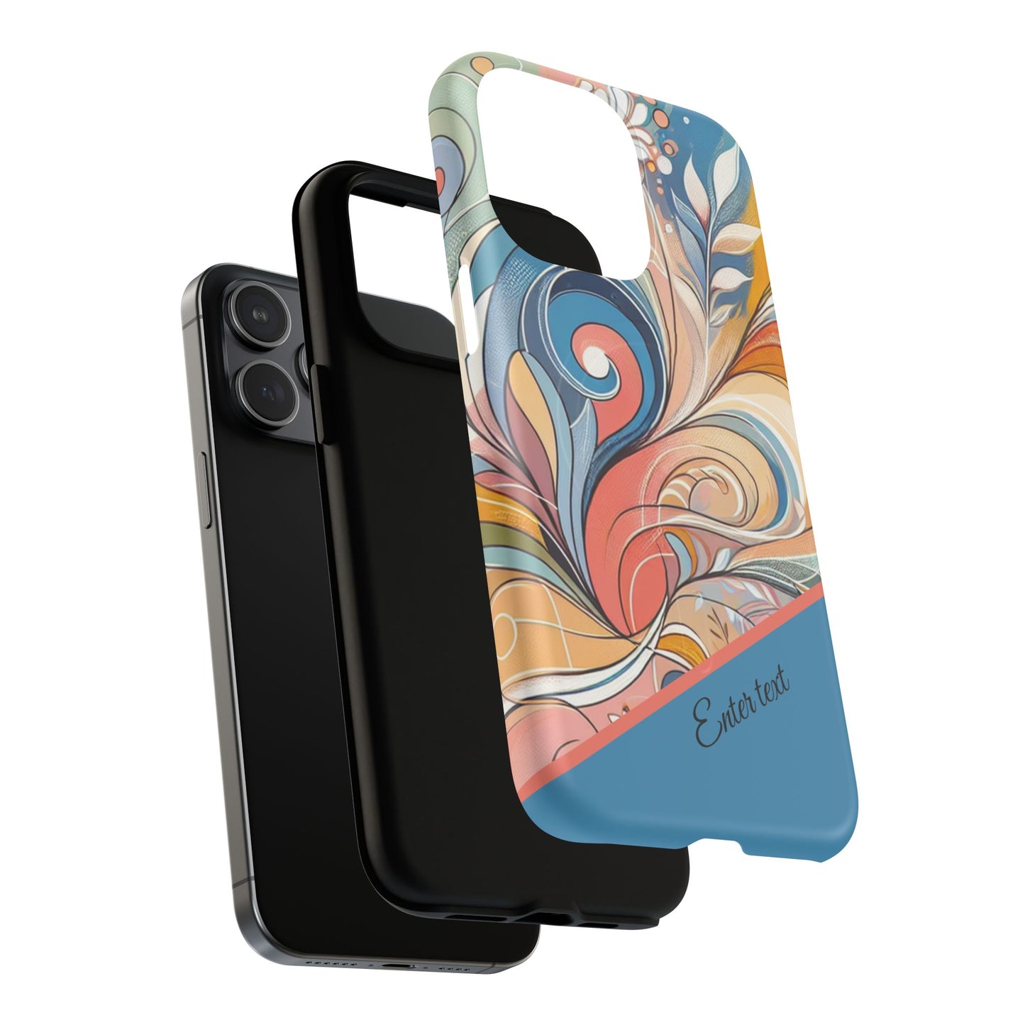Personalized Sunset Garden Whirl Tough iPhone Magnetic Case for iPhone, Artistic Phone Cover, Durable Protection, Gifts for Her, Unique Style