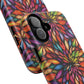 Prism Bloom Tough iPhone Magnetic Case, Stained Glass  MagSafe Cases, iPhone Accessory, Floral Design, Unique Gift, iPhone Protection