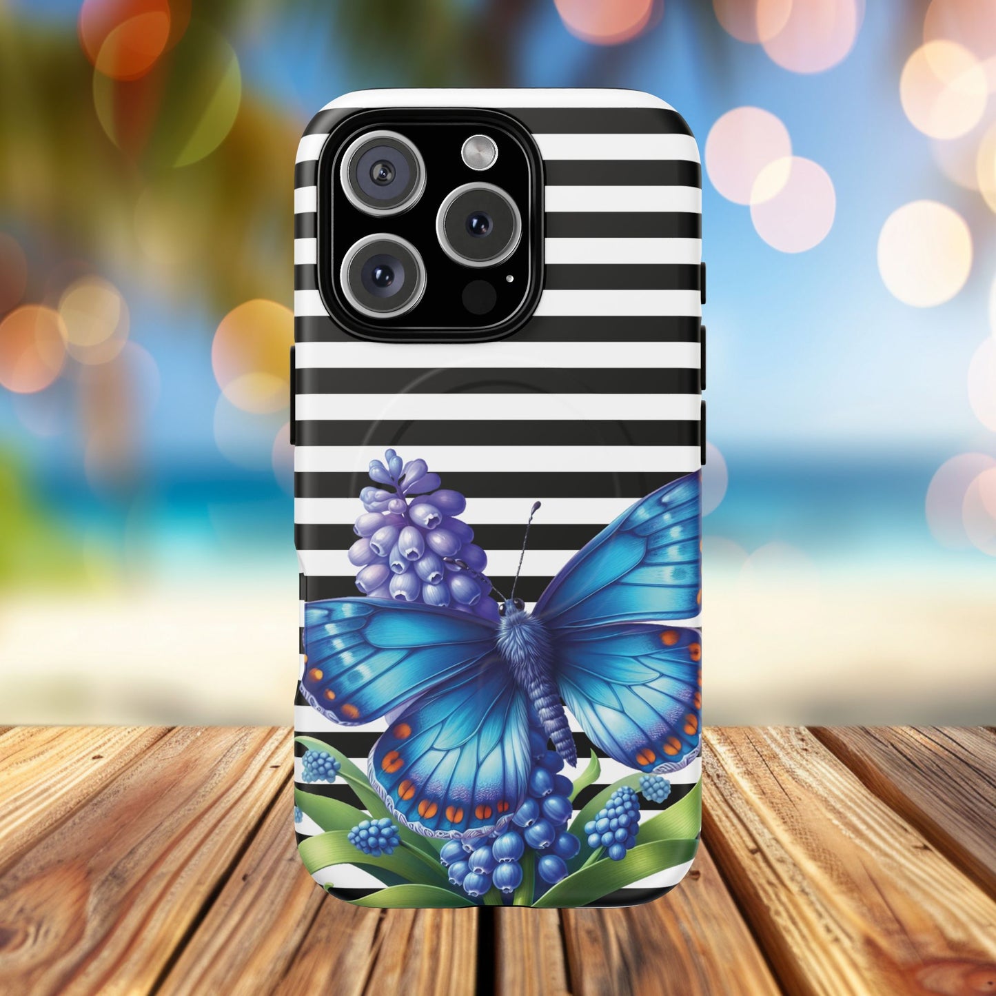 Midnight Bloom Tough iPhone Magnetic Cases - Floral, Stylish iPhone Cover, Gift for Her, Custom Mobile Case, Trendy iPhone Accessories