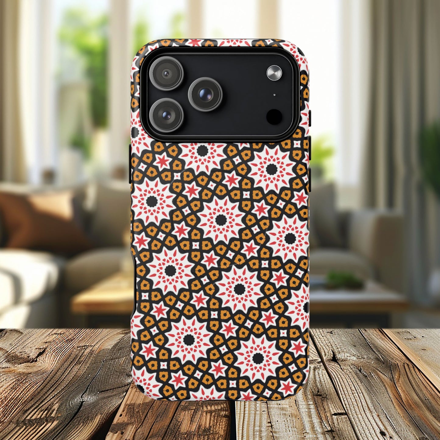 Bohemian Patterned Tough Magnetic Cases, Unique Phone Protection, Stylish Phone Cover, Gift for Trendsetters, Vibrant Designs
