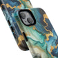 Ocean Quartz Luxe Marble Pattern Tough Magnetic iPhone Case, Phone Accessories, Luxury Gift, Durable iPhone Cover, Unique Design for iPhone Users.