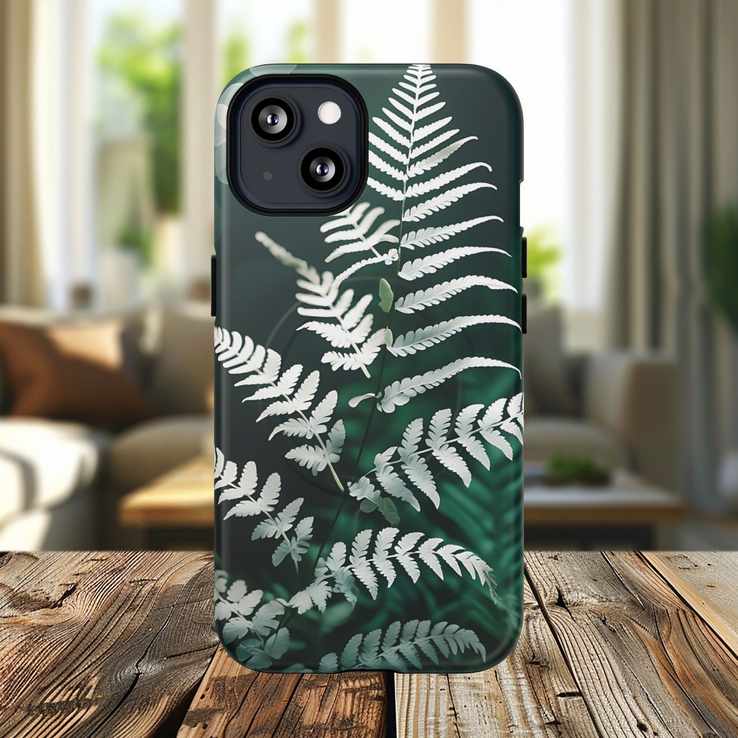 Elegant Fern Design Phone Case, Tough iPhone Cover, Nature Lover Gift, Botanical Phone Protector, Eco-Friendly Accessory
