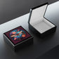 Dragonfly Floral Jewelry Box – Stained Glass Style Trinket Case