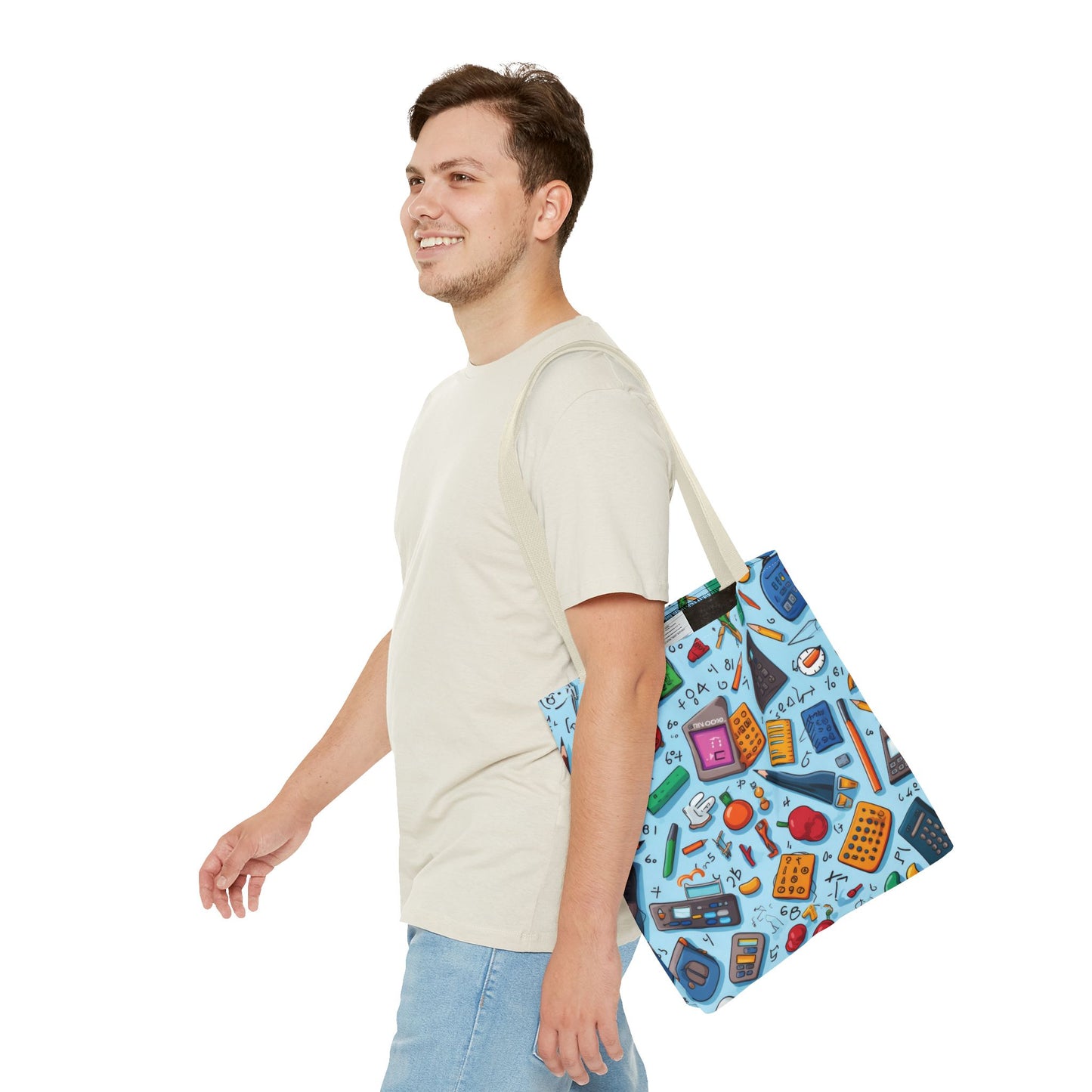 Blue Academic Adventures Tote Bag