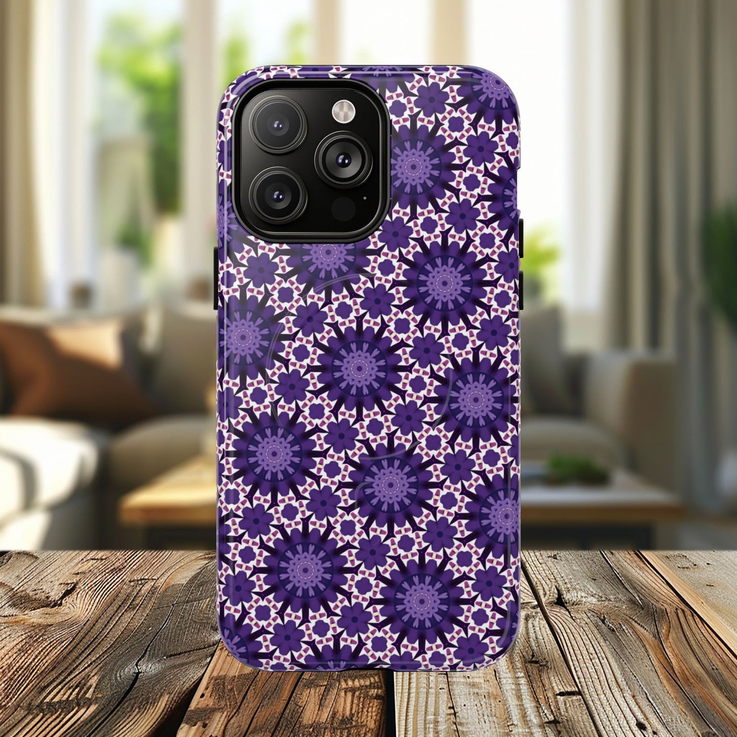 Twilight Petal Mirage Magnetic iPhone Cases, Unique Floral Designs, Tough Protection, Gift for Her, iPhone Accessories, Custom Cases