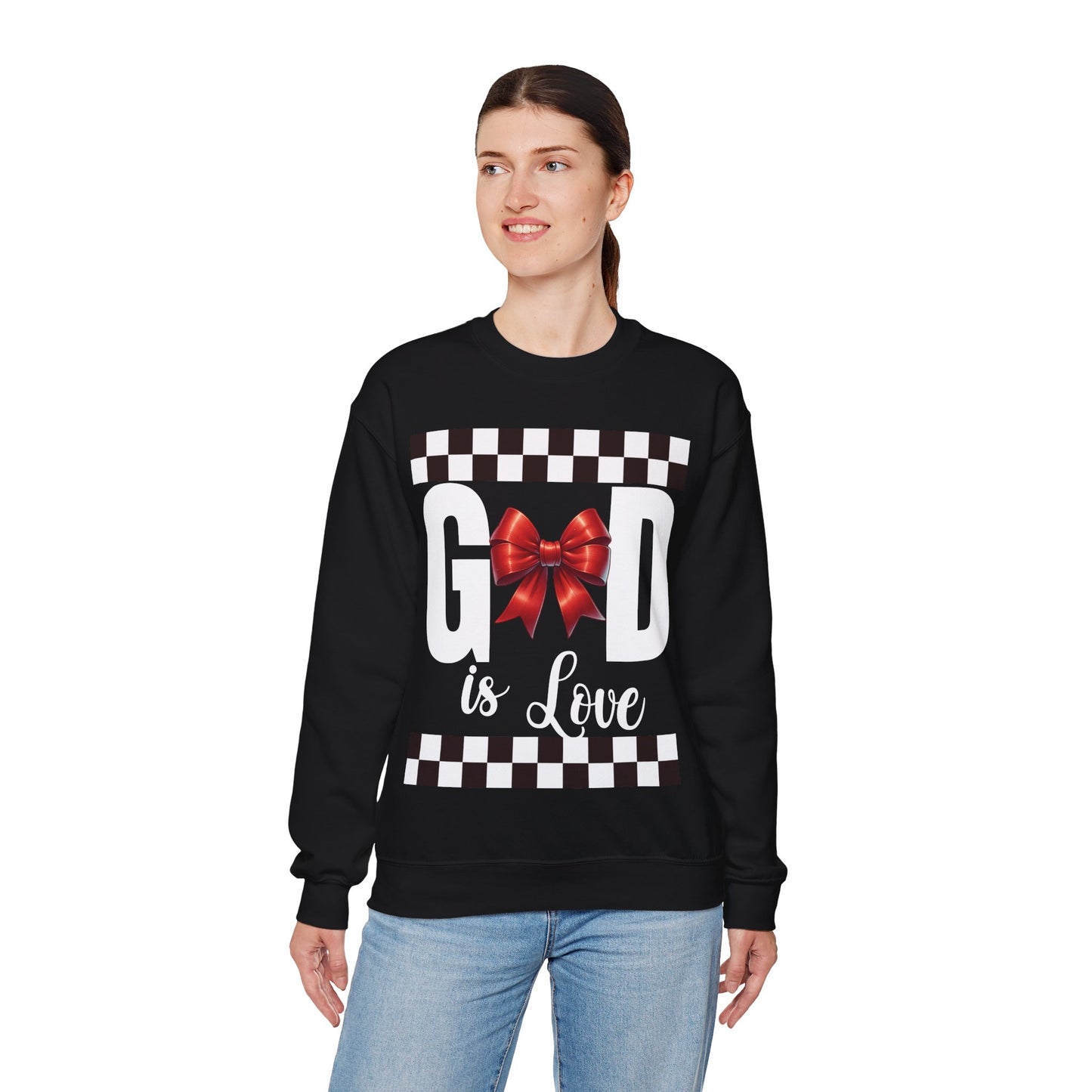 GOD is LOVE Unisex Gildan Heavy Blend™ Crewneck Sweatshirt.