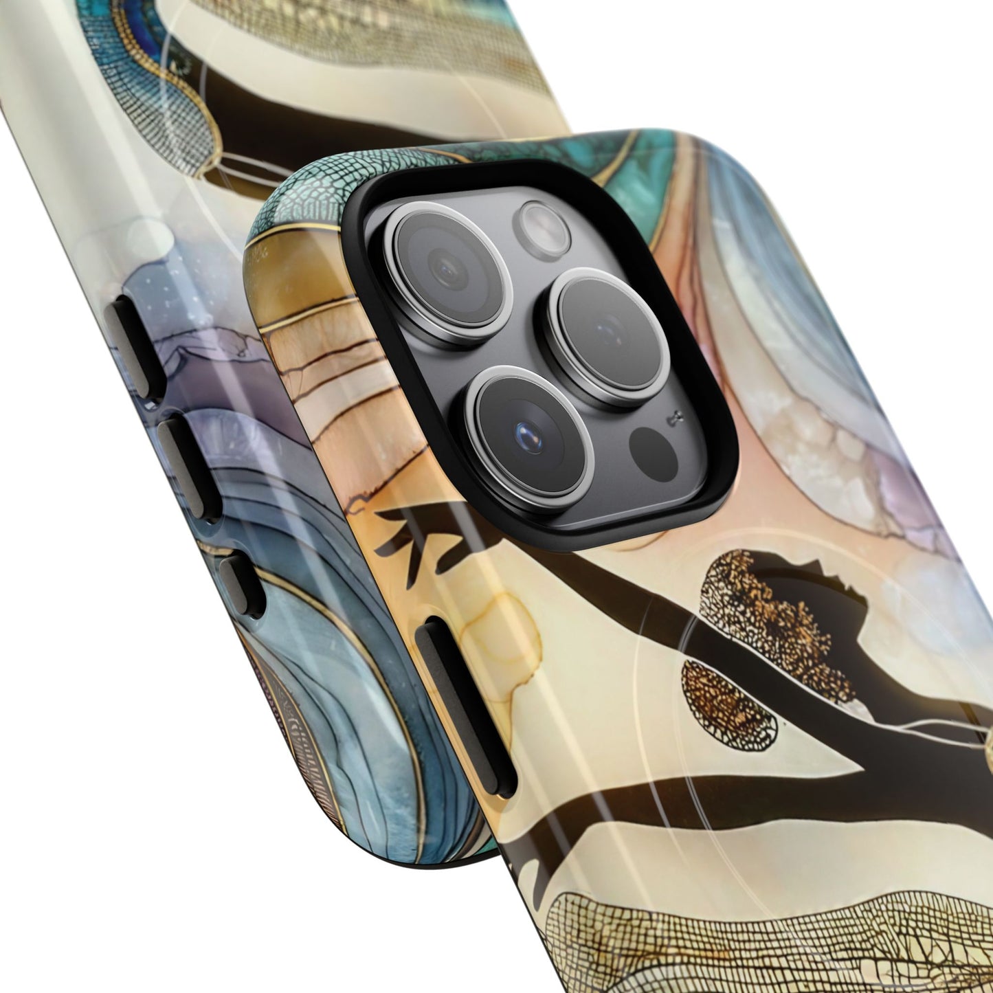 Artistic iPhone Case with Dancer Design, Tough Magnetic Case, Unique Gift for Dancers, Colorful iPhone Cover, Stylish Accessory.