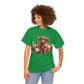 Autumn Highland Cow Charm Unisex Heavy Cotton Tee