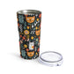 Whimsical Feline Garden Tumbler 20oz