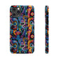 Psychedelic Visions Slim iPhone Case - Vibrant Design for Artistic Souls
