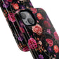 Starry Rose Garden Tough Magnetic Phone Case, Stylish Phone Cover, Gift for Her, Elegant Floral Design, Durable Phone Accessories