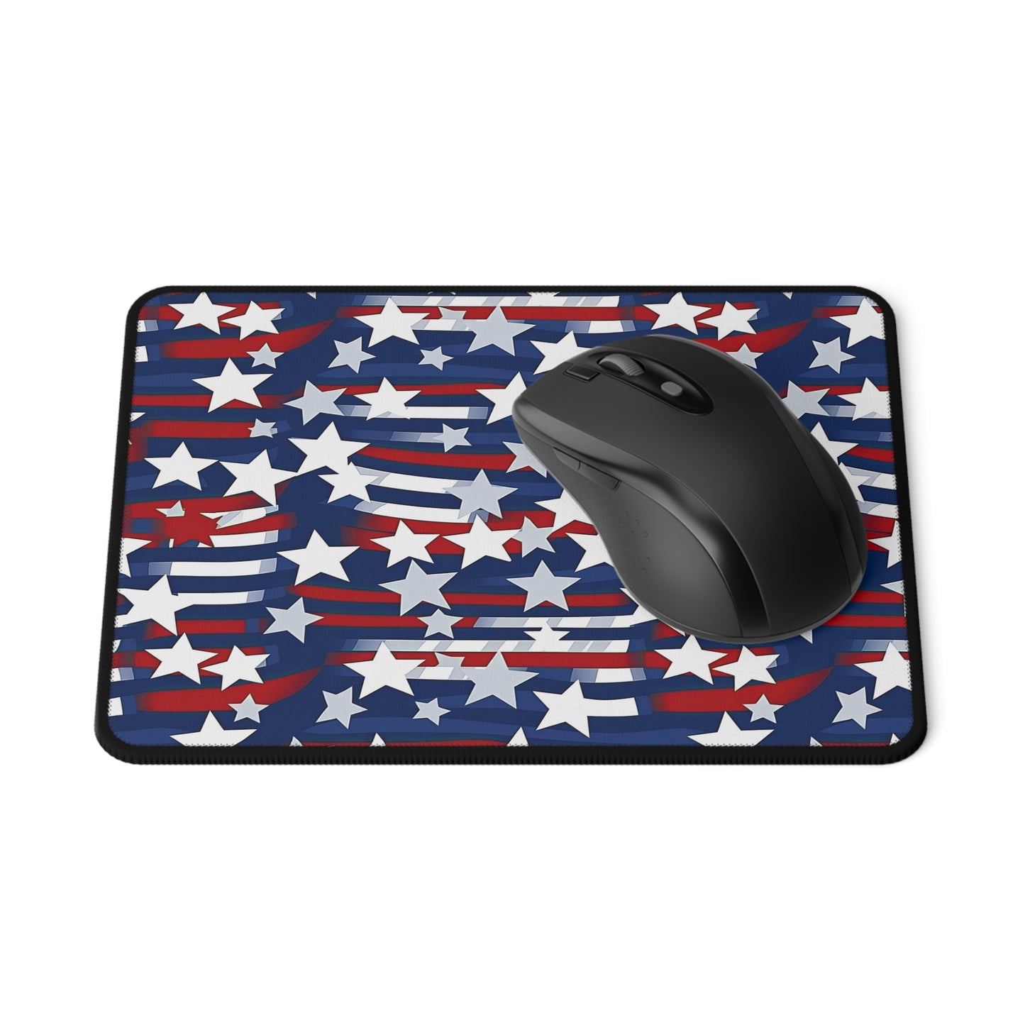 Patriotic Waves  Non= Slip Gaming Mouse Pad - USA Stars & Stripes Design