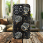Midnight Bloom Tough iPhone Magnetic Cases,  iPhone 14, iPhone 15, iPhone 16, Pro, Pro Max, Plus MagSafe Case, Protective Tech Accessories, Gift for Her, Floral Design