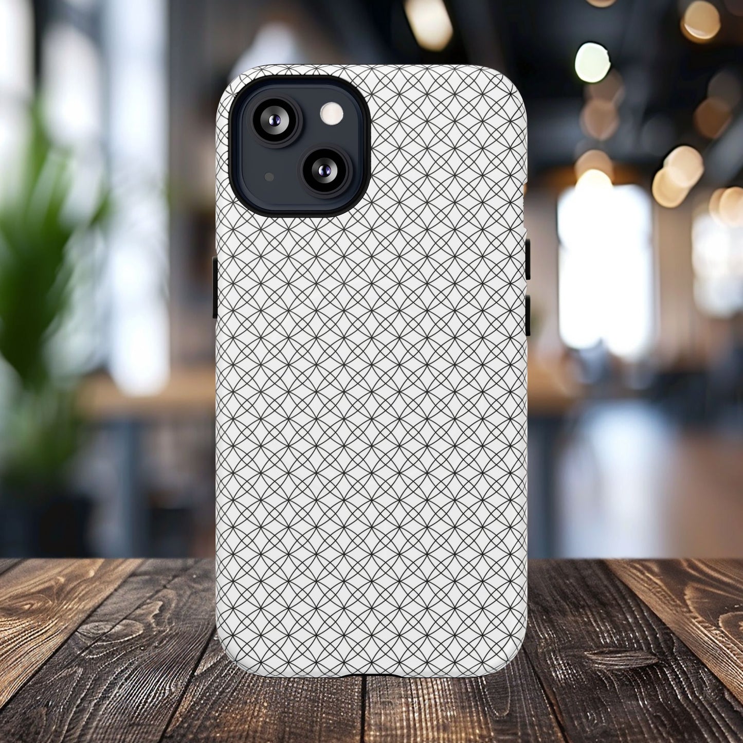 Geometric Phone Case, Stylish Tough Magnetic Cases, Unique Protection, Trendy Gift for Tech Lovers, Modern Mobile Accessory