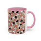 Heart Patterned Coffee Mug - Colorful Love Design, Perfect for Gifts & Celebrations