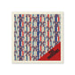 Patriotic Ribbon Pattern Cocktail Napkins — Customizable Corner Name