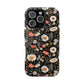 Blossom Elegance: Noir Garden Magnetic Tough iPhone Cases