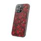 Velvet Petal Noir Floral Petal Clear Impact-Resistant iPhone and Samsung Case.