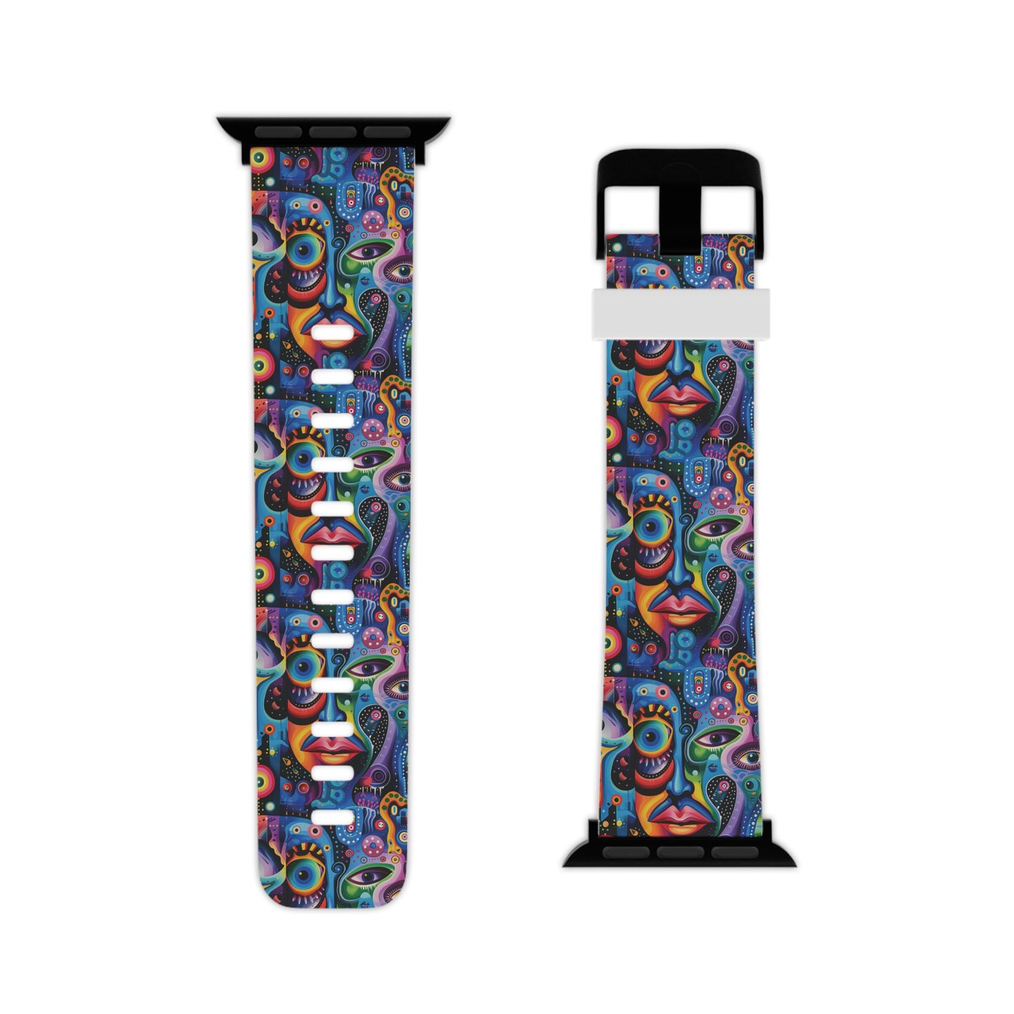 Psychedelic Visions Colorful Artistic Watch Band for Apple Watch - Vibrant Design for Style Enthusiasts